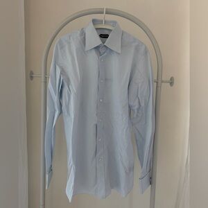 NWOT Tom Ford French Cuff Light Blue Dress Shirt